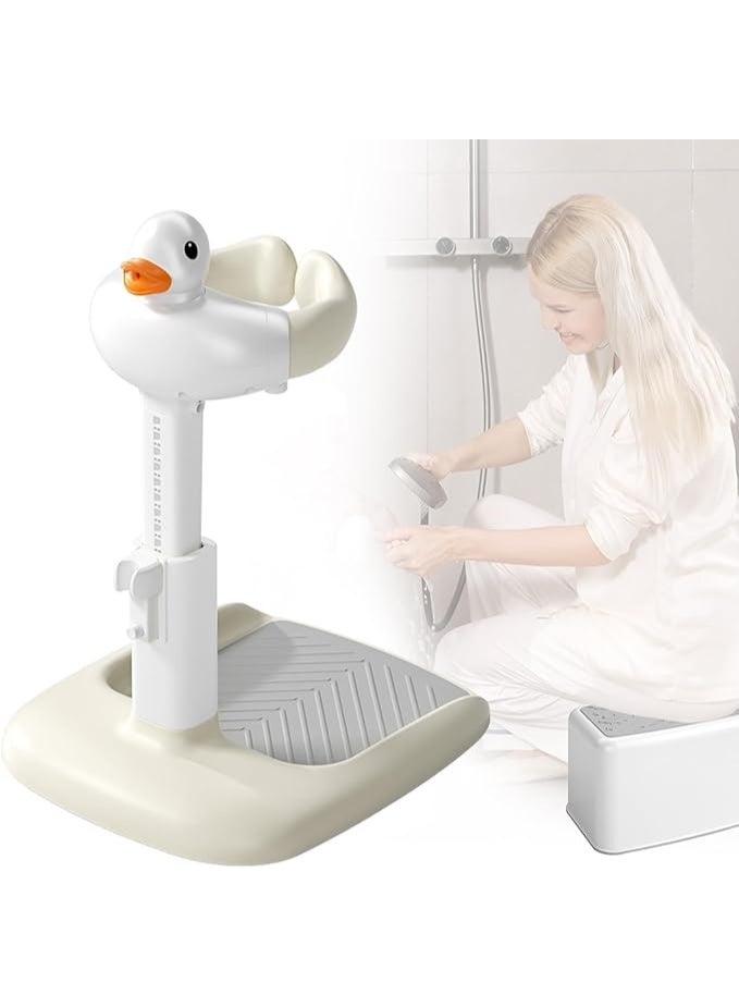 DUNISO Baby Shower Standing Support, Adjustable Height, Foldable Baby Bath Stand with Safe Anti-Slip Base, Easy to Clean and Portable, Support for Infants & Toddlers - Image 2